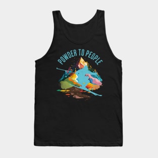 Powder to the People Colorful Tank Top